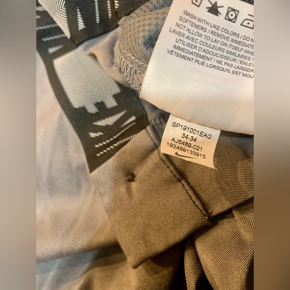 Nike Dri-Fit Golf Grey Khakis Men’s 34x34 - Picture 4 of 4